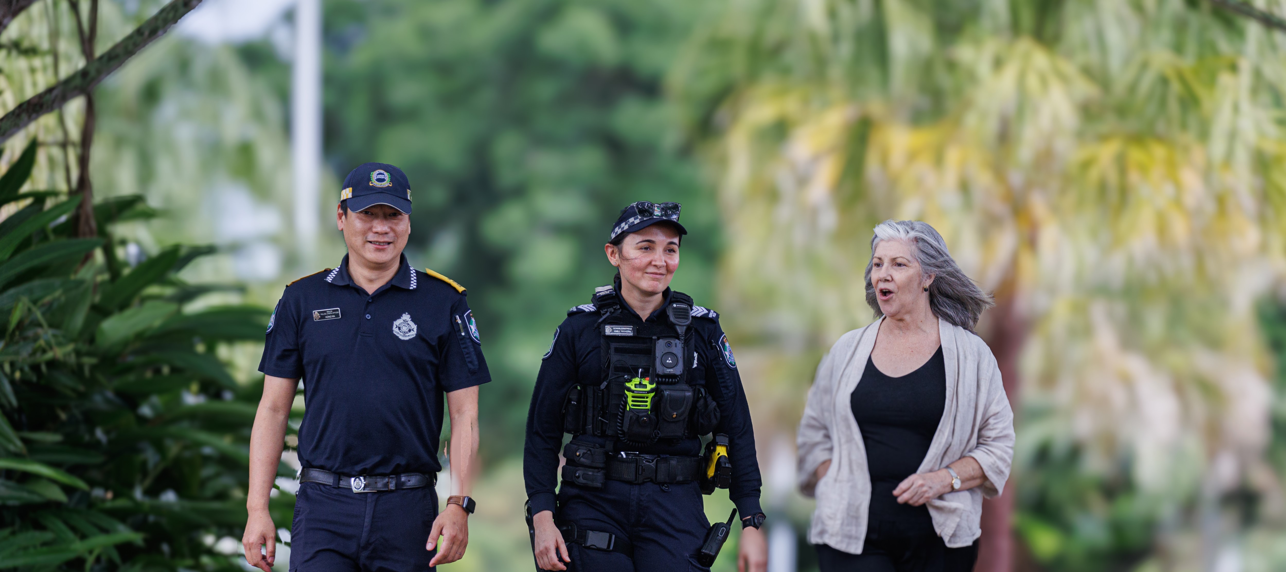Cairns officers in the community
