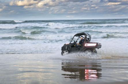 Vehicle on the beach