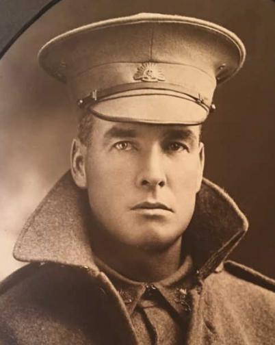 Portrait of John Taylor in army uniform